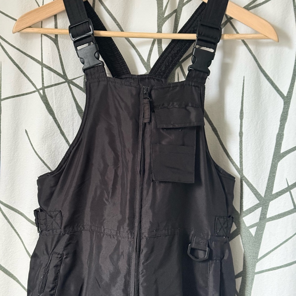 Black Snow Bibs with Adjustable Straps